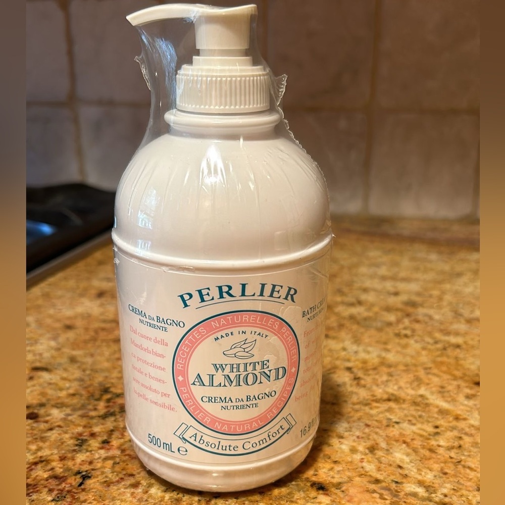 Perlier White Almond Absolute Comfort Bath Cream 16.9 fl oz. NWT